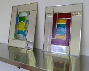 Stained Glass Samples on Display